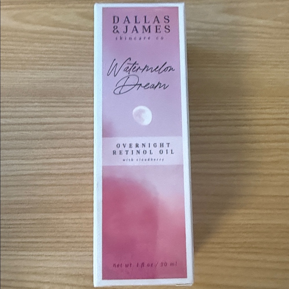 Dallas & James Skincare Co. Watermelon Dream Overnight Retinol Oil 1 fl oz - NEW